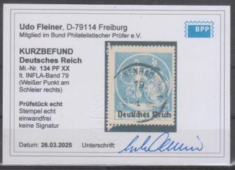 134 - Deutsches Reich Infla Nr. 134 XX 