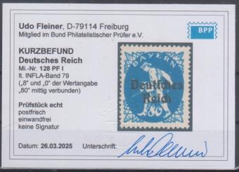 128 - Deutsches Reich Infla Nr. 128 I 