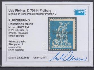 123 - Deutsches Reich Infla Nr. 123 XVI 