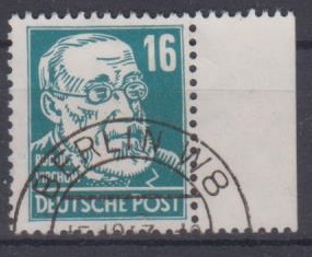 332 - DDR Köpfe 2 Nr. 332 va WZ 2XII 
