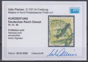 086 - Deutsches Reich Dienst Nr. 86 