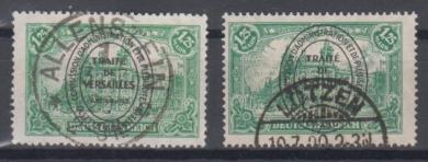 25 - Abstimmungsgebiete Allenstein Nr. 25 a + b 