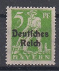 119 - Deutsches reich Bayernabschied Nr. 119 III 