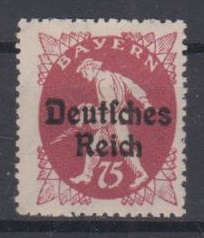127 - Deutsches Reich Bayernabschied Nr. 127 XI 