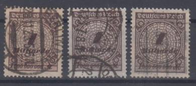 325 - Deutsches Reich Infla Nr. 325 Pa, Wa + Wb 