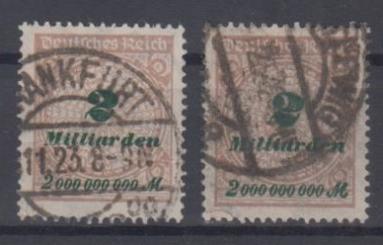 326 - Deutsches Reich Infla Nr. 326 A P + W 