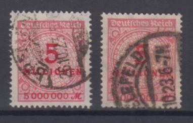 317 - Deutsches Reich Infla Nr. 317 A P + W 