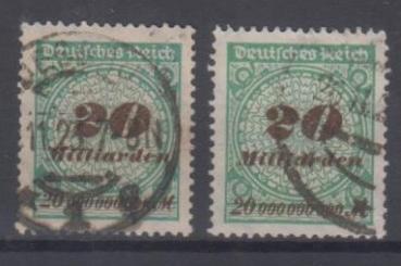 329 - Deutsches Reich Infla Nr. 329 P + W 