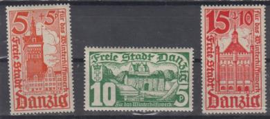 256 - Danzig Nr. 256 - 258 