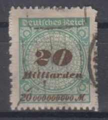 329 - Deutsches Reich Infla Nr. 329 B 