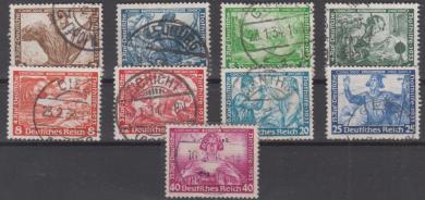 499 - Deutsches Reich Nothilfe Wagner Nr. 499 - 507 
