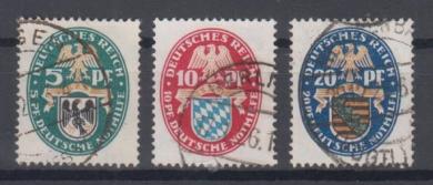 375 - Deutsches Reich Nothilfe Nr. 375 - 377 