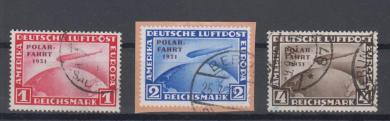 456 - Deutsches Reich Polarfahrt Nr. 456 - 458 