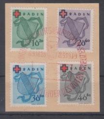 42 - Französische Zone Baden Nr. 42 A - 45 A 