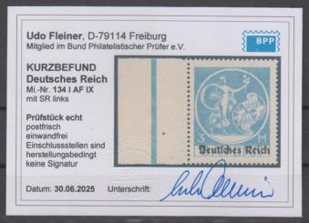 134 - Deutsches Reich Infla Nr. 134 I AF IX 