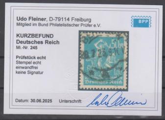 245 - Deutsches Reich Infla Nr. 245 