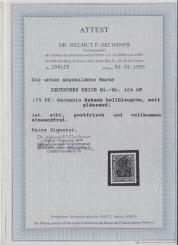 104 - Deutsches Reich Infla Nr. 104 bF 