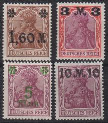 154 - Deutsches Reich Infla Nr. 154 I - 157 I 