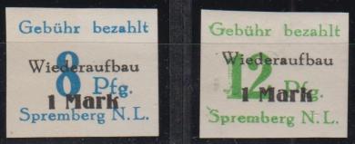 21 - Deutsche Lokalausgaben Spremberg Nr. 21 + 22 B 