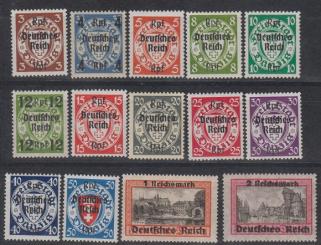 716 - Deutsches Reich Nr. 716-729 