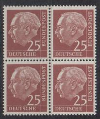 0186 - Bund heuß lumogen Nr. 186 y 