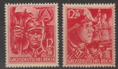 909 - Deutsches Reich SA/SS Nr. 909 + 910 