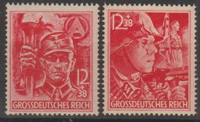 909 - Deutsches Reich SA/SS Nr. 909 + 910 