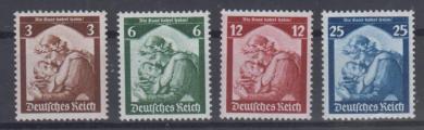 565 - Deutsches Reich Nr. 565 - 568 