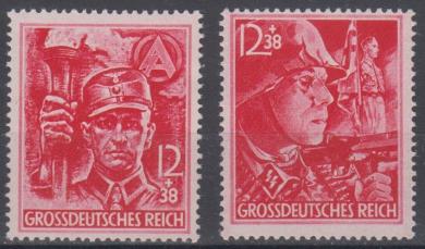 909 - Deutsches Reich SA/SS Nr. 909 + 910 