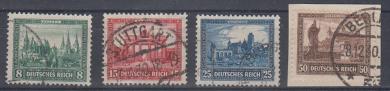450 - Deutsches Reich Nothilfe Nr. 450 - 453 