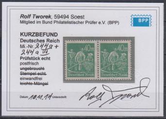 244 - Deutsches Reich Infla Nr. 244 aIII 