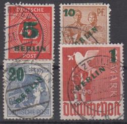 064 - Berlin Grünaufdruck Nr. 64 - 67 