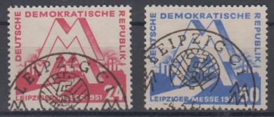282 - DDR Leipziger Messe Nr. 282 + 283 