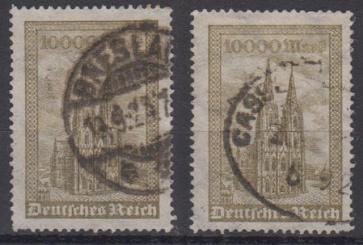 262 - Deutsches Reich Infla Nr. 262 a + b 