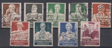 556 - Deutsches Reich Nothilfe Stände Nr. 556-564 