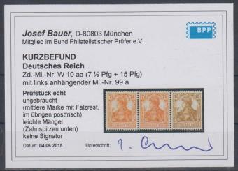 099 - Deutsches Reich W10aa 