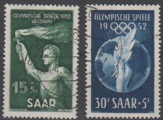 314 - Saar Olympia 1952 Nr. 314 + 315 