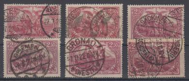 115 - Deutsches Reich Infla Nr. 115 a-f 