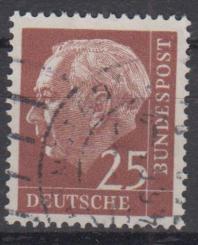 0186 - Bund Heuß lumogen Nr. 186 y 