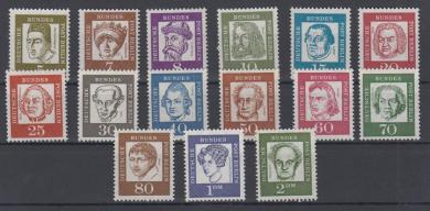 199 - Berlin Bedeutende Deutsche Nr. 199-213 