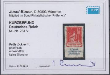 234 - Deutsches Reich Infla Nr. 234 VI 