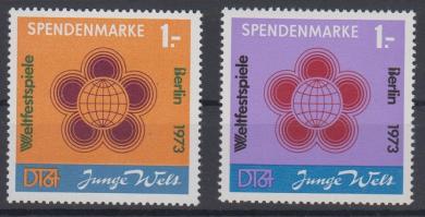 1632 - DDR Spendenmarke 1 + 2 