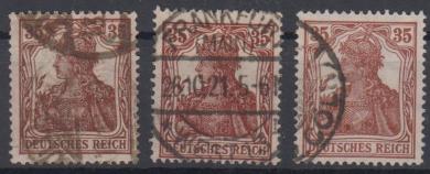 103 - Deutsches Reich Infla Nr. 103 a - c 