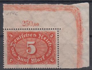 194 - Deutsches Reich Infla Nr. 194 c POR 