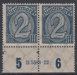 070 - Deutsches Reich Dienst Nr. 70 HAN 5388 22 