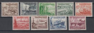 651 - Deutsches Reich WHW Schiffe Nr. 651 - 659 