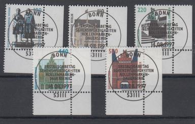 1934 - Bund Sehenswürdigkeiten Nr. 1934 - 1938 EUR 