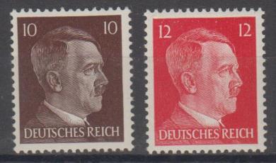 826 - Deutsches Reich Freimarken Ergänzungswerte Nr. 826 + 827 