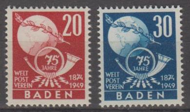 56 - Frz. Zone Baden Nr. 56 + 57 