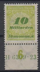 328 - Deutsches Reich Infla Nr. 328 AP HAN 